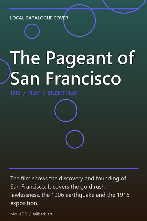 The Pageant of San Francisco poster