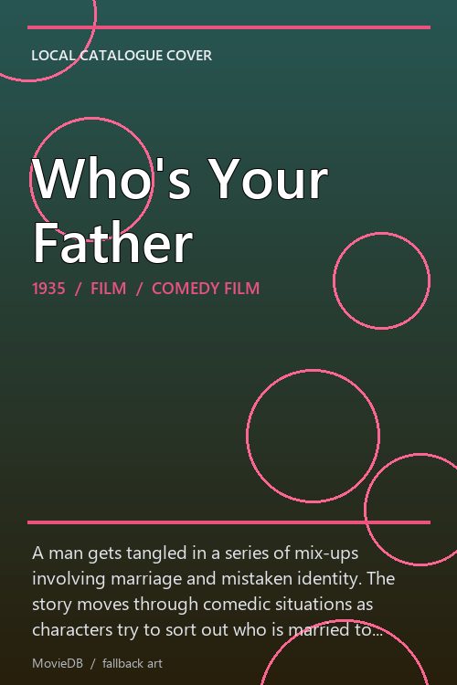Who's Your Father poster