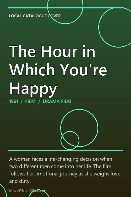 The Hour in Which You're Happy poster