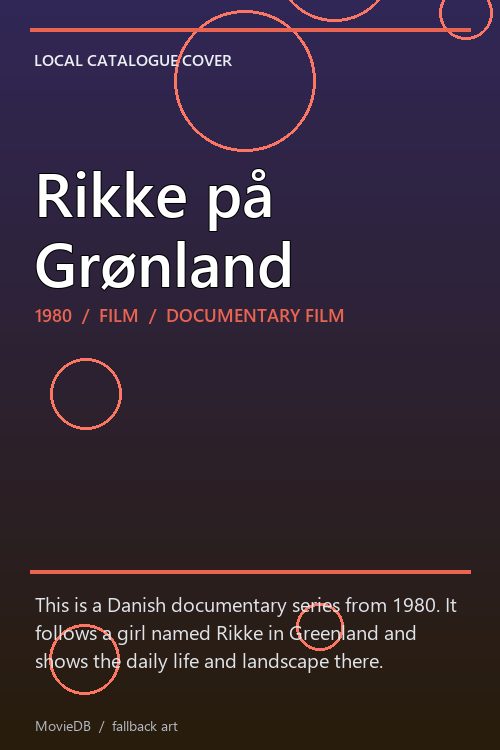 Rikke på Grønland poster