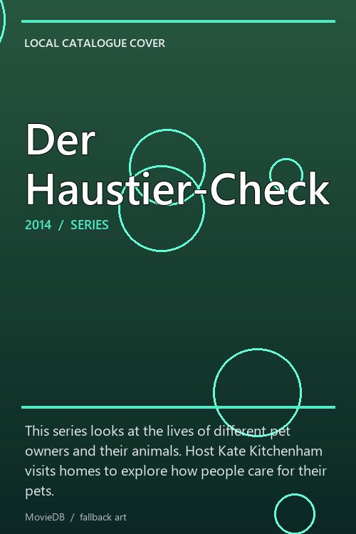 Der Haustier-Check poster