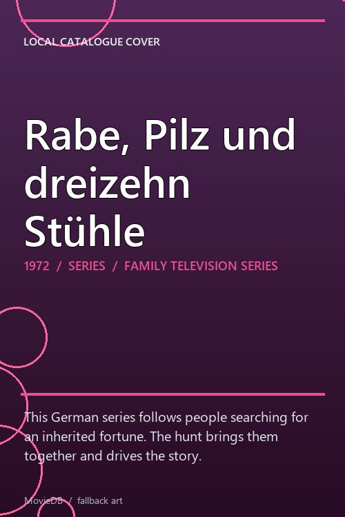 Rabe, Pilz und dreizehn Stühle poster
