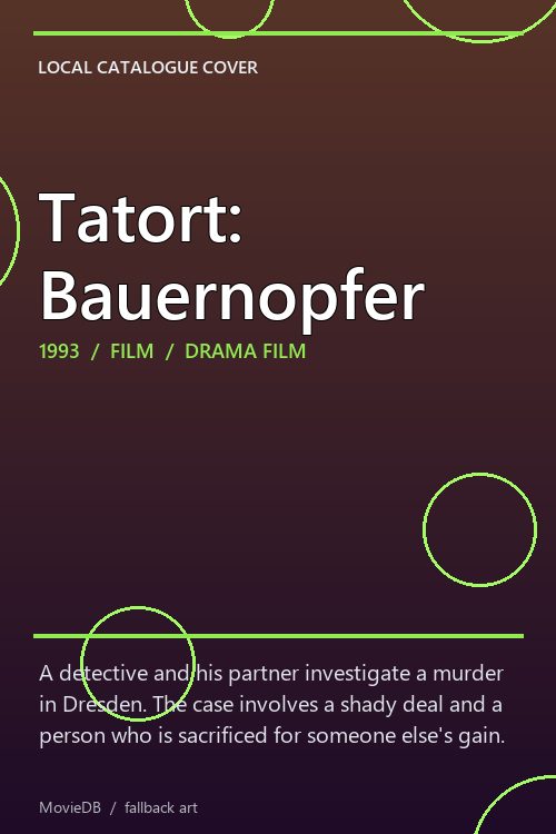 Tatort: Bauernopfer poster