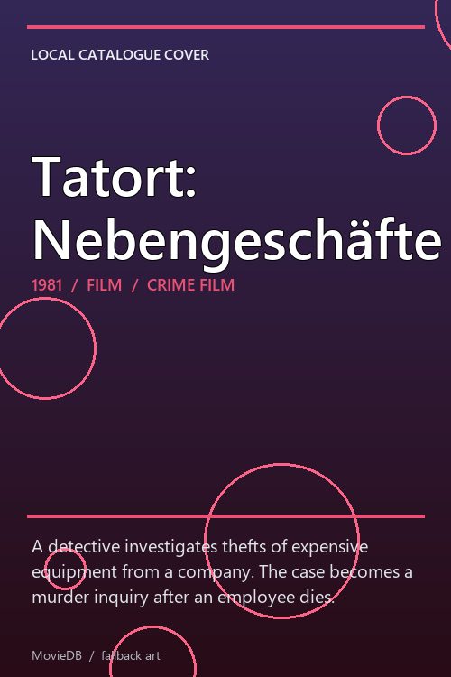Tatort: Nebengeschäfte poster