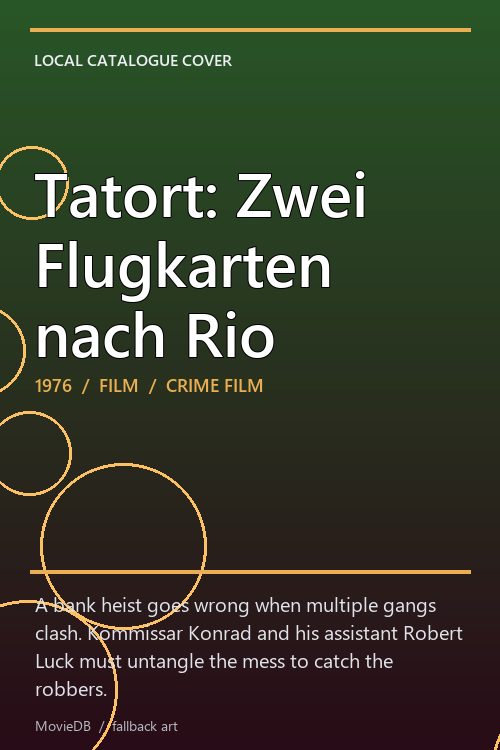 Tatort: Zwei Flugkarten nach Rio poster