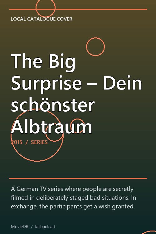 The Big Surprise – Dein schönster Albtraum poster