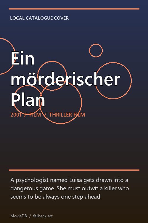 Ein mörderischer Plan poster