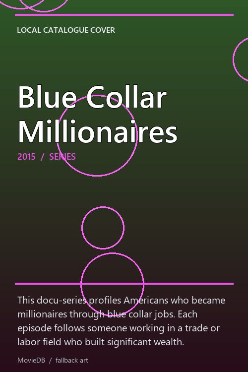 Blue Collar Millionaires poster