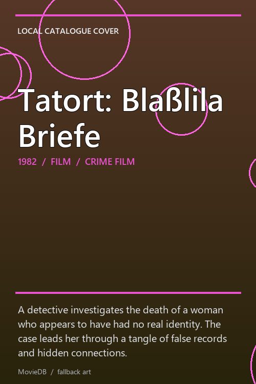 Tatort: Blaßlila Briefe poster