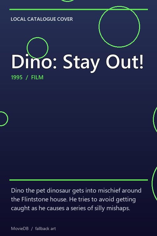 Dino: Stay Out! poster