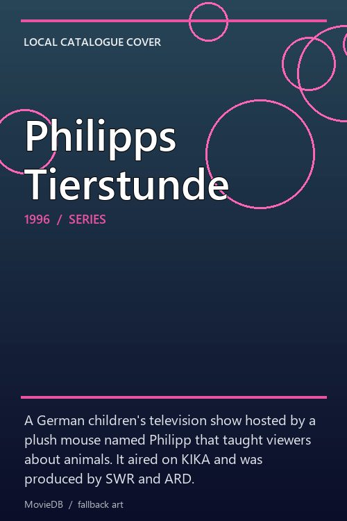 Philipps Tierstunde poster