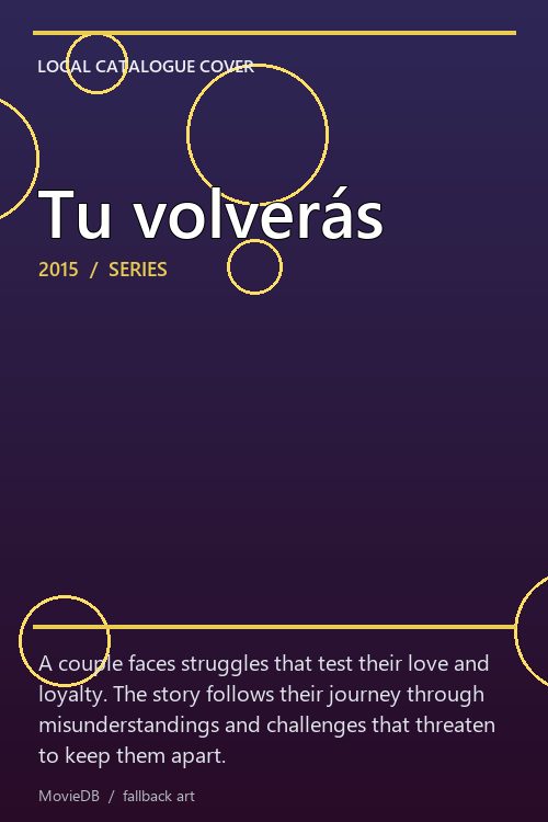 Tu volverás poster