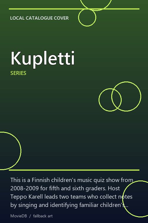 Kupletti poster