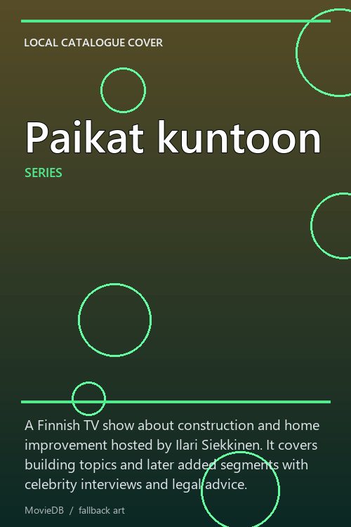Paikat kuntoon poster