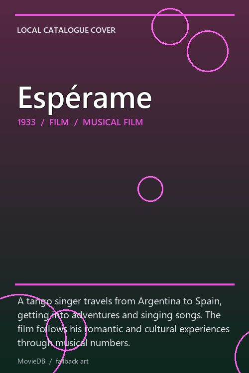 Espérame poster