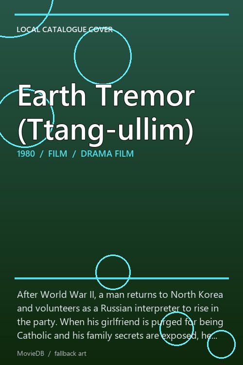 Earth Tremor (Ttang-ullim) poster
