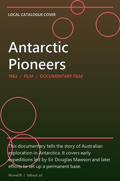 Antarctic Pioneers poster