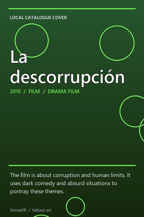 La descorrupción poster
