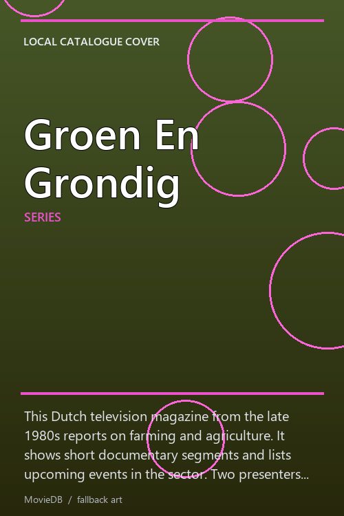 Groen En Grondig poster