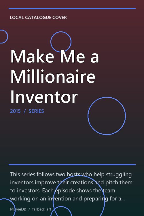 Make Me a Millionaire Inventor poster