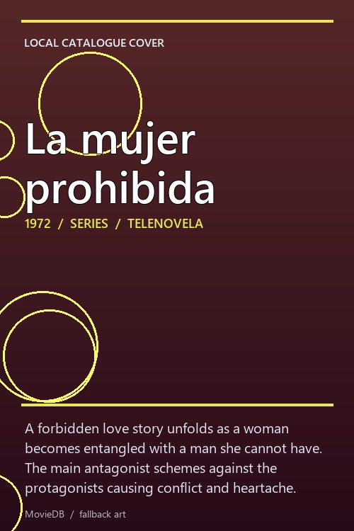La mujer prohibida poster
