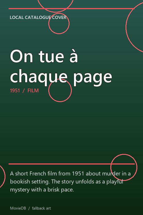 On tue à chaque page poster