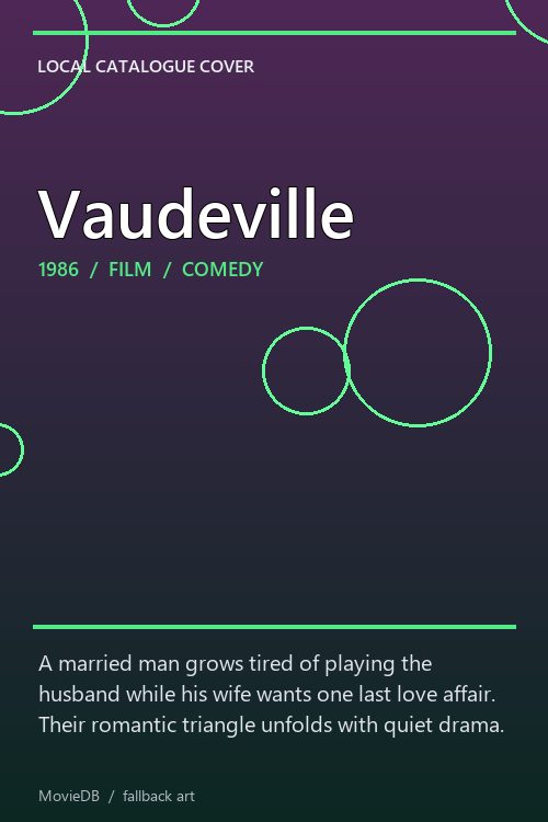 Vaudeville poster