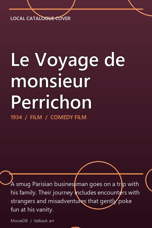 Le Voyage de monsieur Perrichon poster
