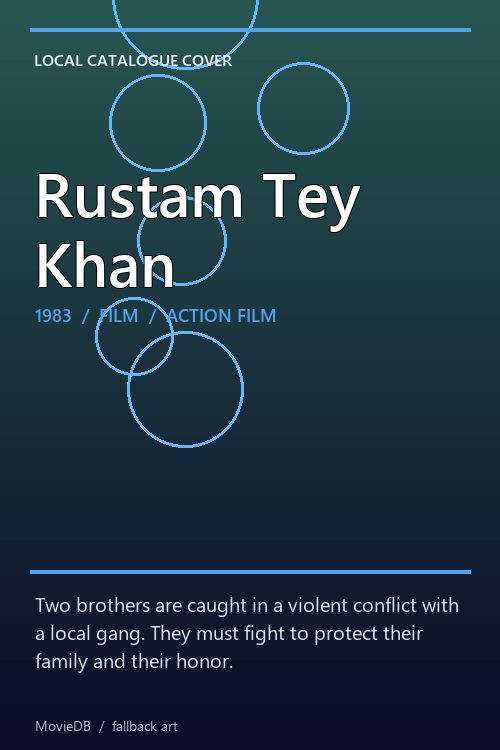 Rustam Tey Khan poster