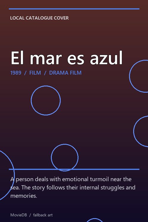 El mar es azul poster