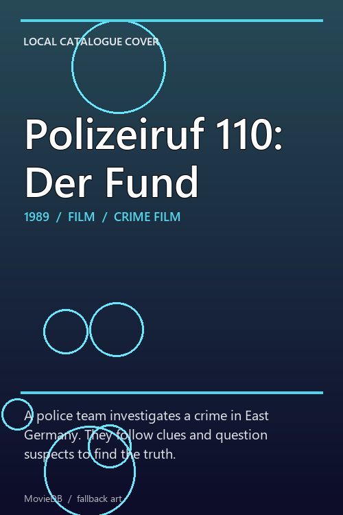 Polizeiruf 110: Der Fund poster