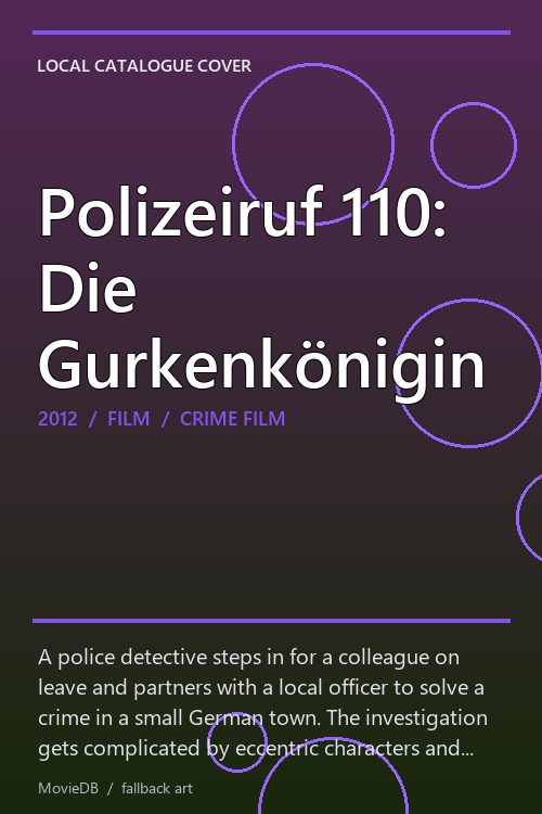 Polizeiruf 110: Die Gurkenkönigin poster