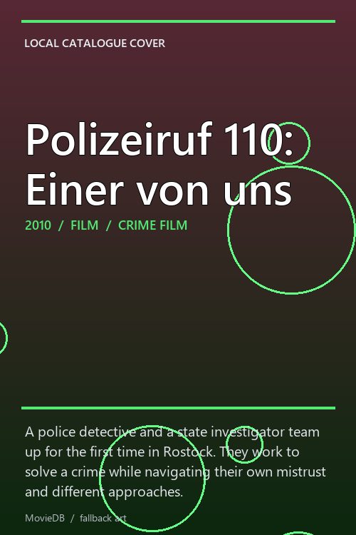 Polizeiruf 110: Einer von uns poster