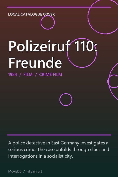 Polizeiruf 110: Freunde poster