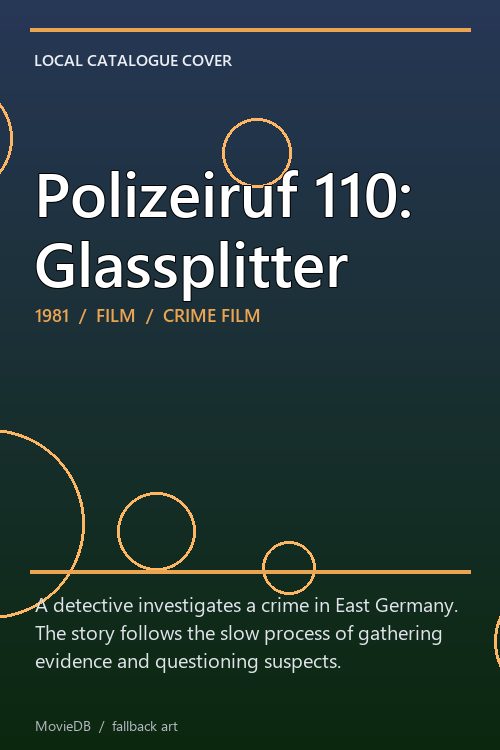 Polizeiruf 110: Glassplitter poster