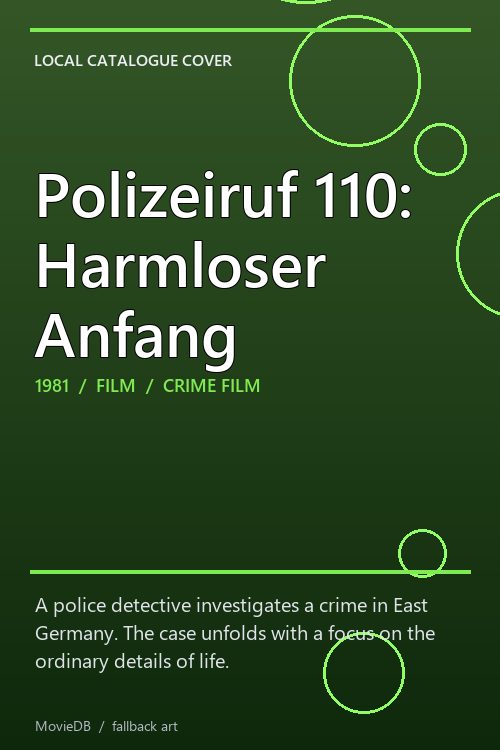 Polizeiruf 110: Harmloser Anfang poster