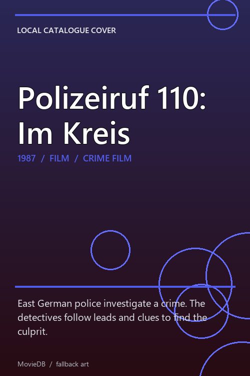 Polizeiruf 110: Im Kreis poster