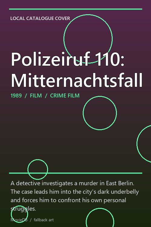 Polizeiruf 110: Mitternachtsfall poster