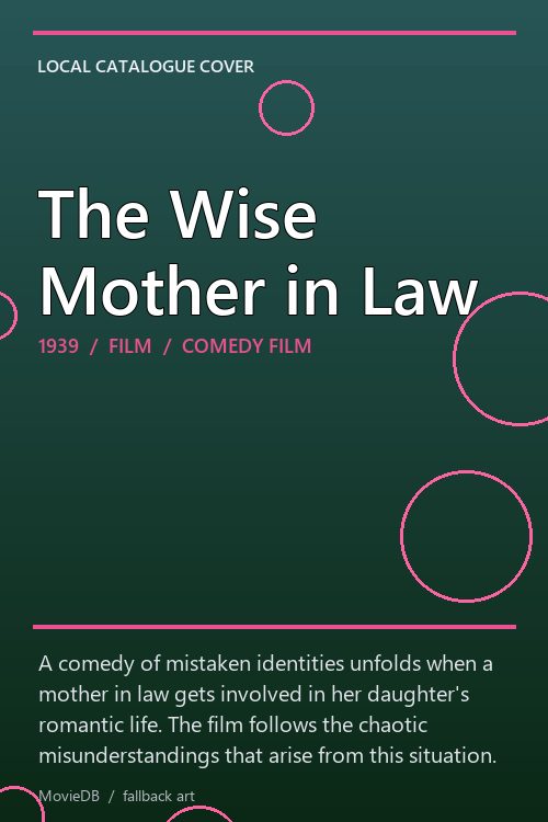The Wise Mother in Law poster