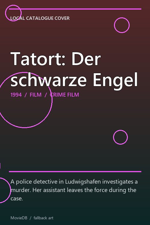 Tatort: Der schwarze Engel poster