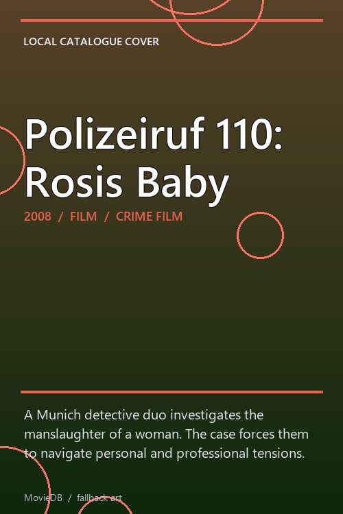 Polizeiruf 110: Rosis Baby poster