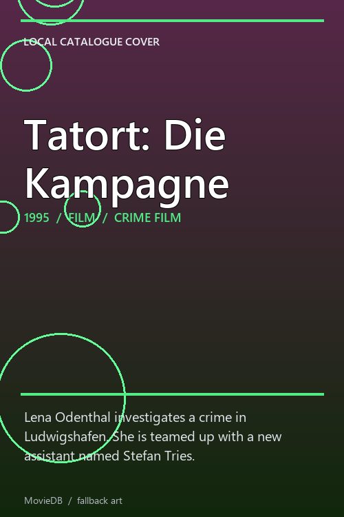 Tatort: Die Kampagne poster
