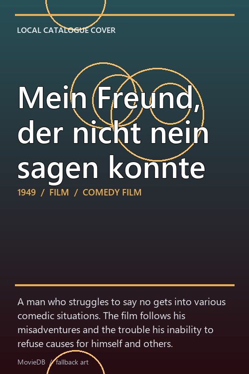 Mein Freund, der nicht nein sagen konnte poster