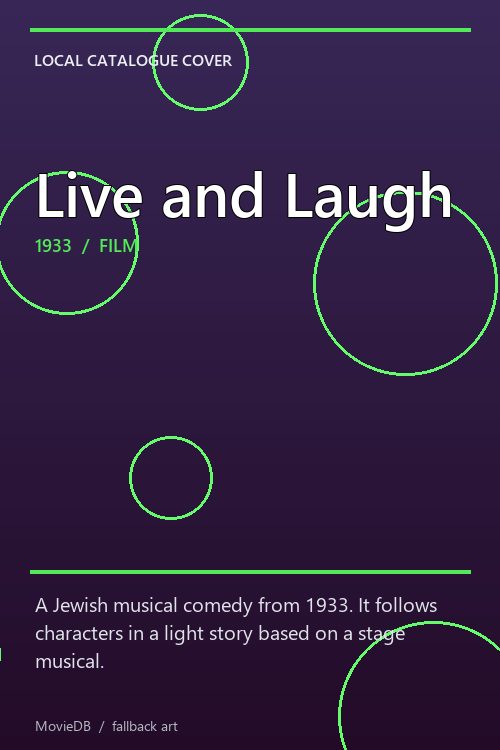 Live and Laugh poster