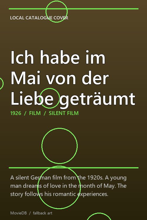 Ich habe im Mai von der Liebe geträumt poster