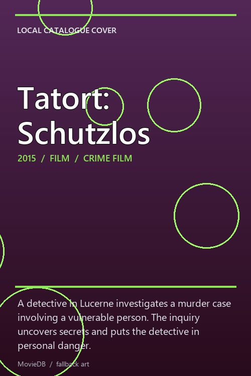 Tatort: Schutzlos poster