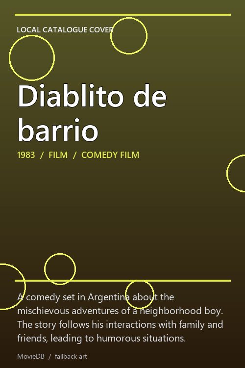 Diablito de barrio poster