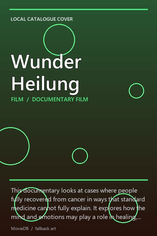 Wunder Heilung poster