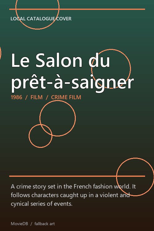 Le Salon du prêt-à-saigner poster