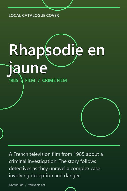 Rhapsodie en jaune poster